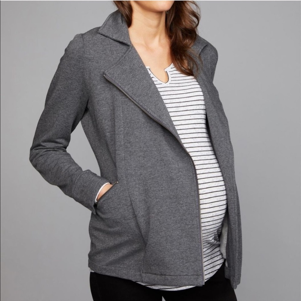 Fleece Maternity Jacket - Picture 2 of 8